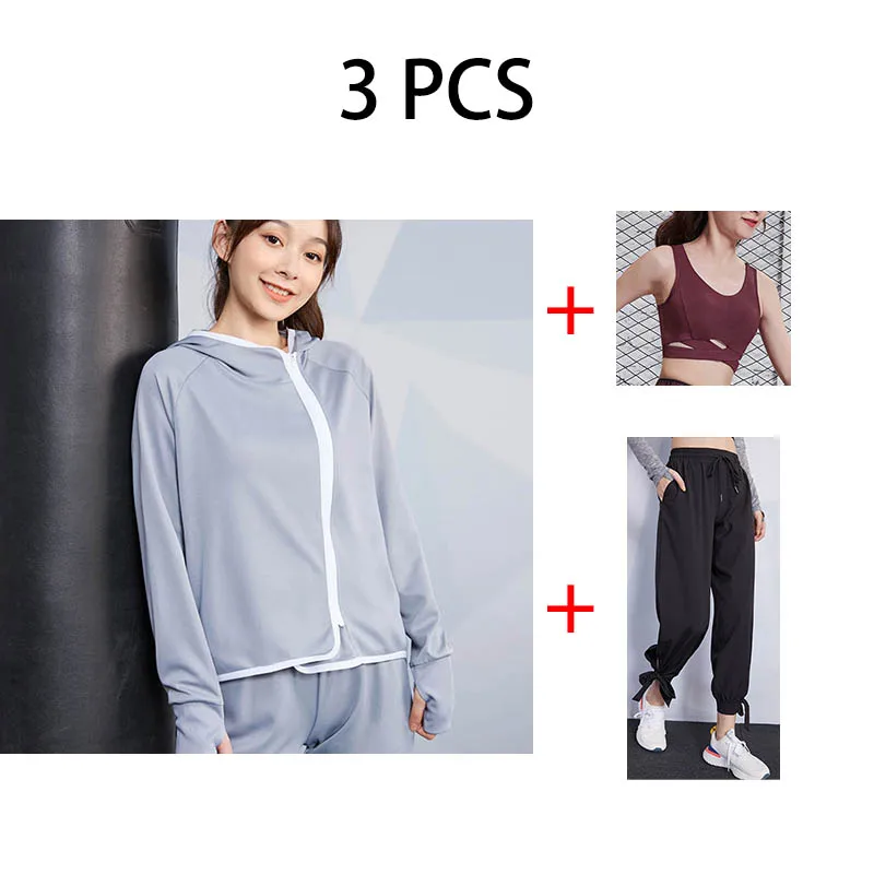 20 TS001-3 Pcs 3 шт./компл. Для мужчин для активного отдыха и развлечений тренажерный зал Фитнес компрессионный спортивный костюм Одежда для бега спортивная одежда топ+ штаны, одежда - Цвет: 20 TS001-3 Pcs