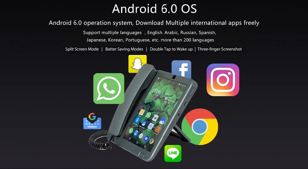 3g 4G sim-карта Android Smart cordle telefono inalambrico de Video Call telefono fijo para чехол для телефона