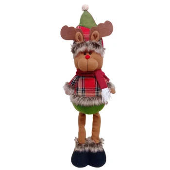 

Merry Christmas Extendable Doll Toy Home Decoration Xmas Snowman Santa Reindeer Doll Party Decorations Ornaments Christmas Gift