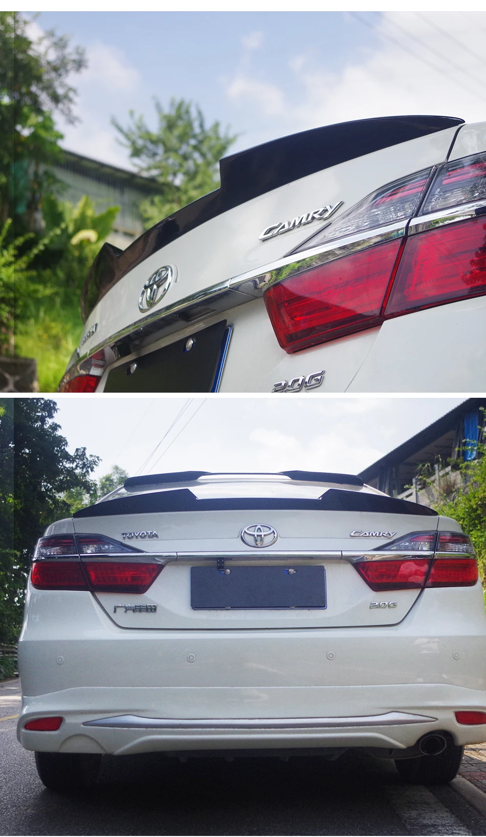 Дизайн M стиль спойлер для Toyota Camry 2012 13 14 15 16 качественный материал frp окрашенные цветные спойлер из углеволокна для Camry