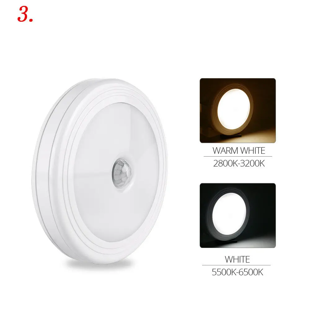 star night light PIR Motion Sensor LED Night Light Kitchen Wall Lamp Movement Detect cupboard closet stairs pathway bedroom Lighting white nite light