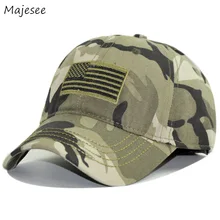 Women Caps Army Adjustable Embroidery Baseball Cap Hip-Hop Boyfriend Casual Daily Sun Shading Camouflage Fashion Chic All-match