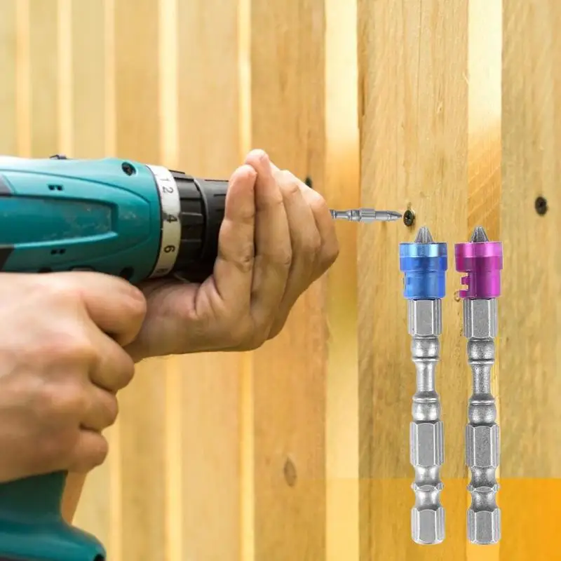 

2pcs S2 Alloy Steel Magnetic Electric Phillips Cross Batch Head Screwdriver Bit PH2 Phillips Cross Screwdriver Bits Hand Tool