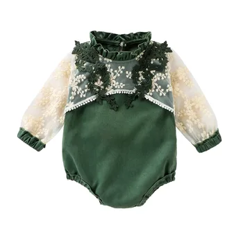 

Floral Lace Princess Baby Clothes Romper Newborn Baby Girl Clothes Infant Baby Girl Romper Patchwork Girl Jumpsuit 0-18M