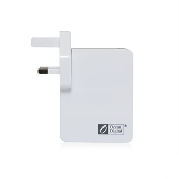 

Ocean Digital Multi-port USB Charger Multi-port Quick Charge Apple Android Mobile Universal Travel Quad Plug