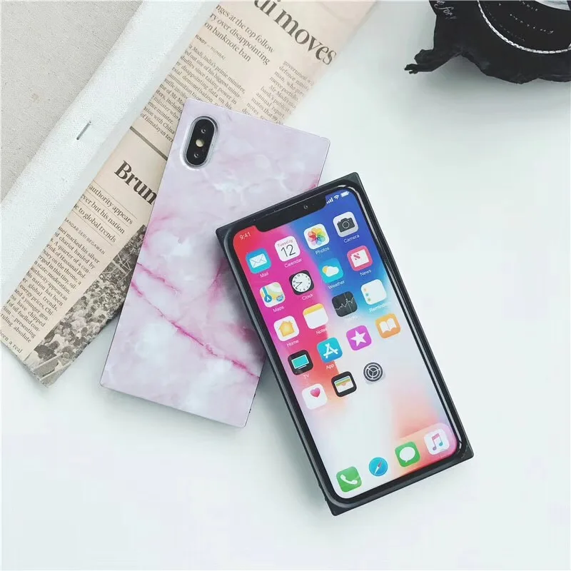 Флуоресцентный чехол для телефона с мраморной текстурой iPhone 12 Mini 11 Pro Max XR XsMax 6 7 8