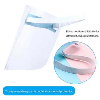 

20pcs Face shield Stop the Flying Spit Prevent Windproof Shield Transparent Anti Droplet Protect Full Face bandana Mask