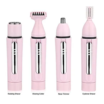 

4 in 1 Women Hair Removal Pink&White Mini Epilator New Lady's Shaver Electric For Eyebrow Face UnderarmHair Eyebrow Trimmer