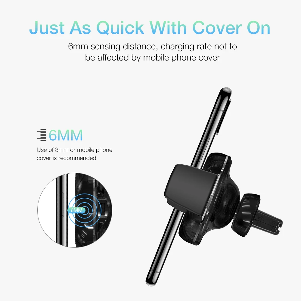 KISSCASE Auto Telefon Halter 10W Schnelle Drahtlose Ladegerät Für iPhone 11 Pro Max Samsung Xiao mi