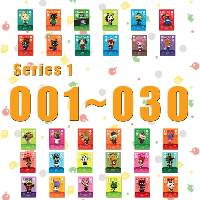 

Amiibo Animal Crossing New Horizons Amiibo Card Set Work For NS Switch Games Series 1 (001 To 030)