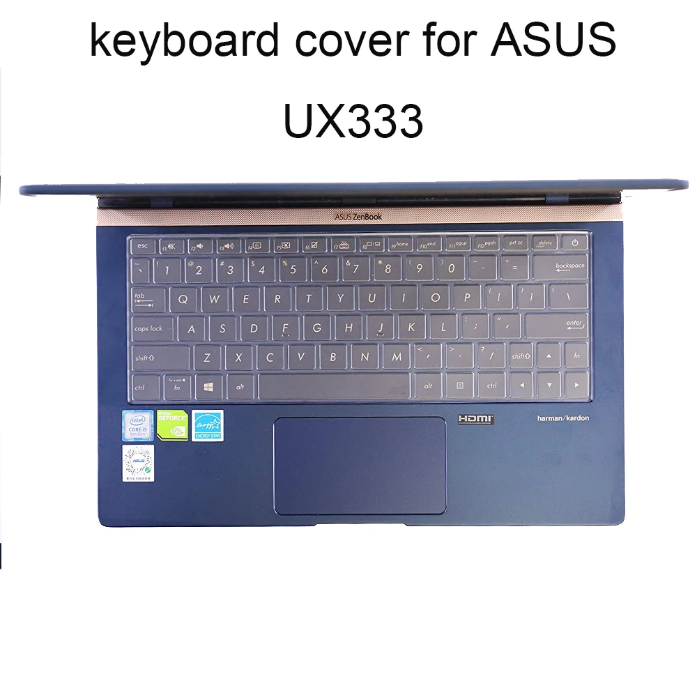 Чехлы для клавиатуры ASUS zenbook 13 UX333 UX333FA FA FN F 3 дюйма прозрачный силиконовый
