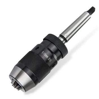 

1-16mm MK2 Self Tighten Durable Lathe Tool MT2-B16 Arbor Accessories Keyless Machine Accurate Drill Chuck Steel Live Center 734