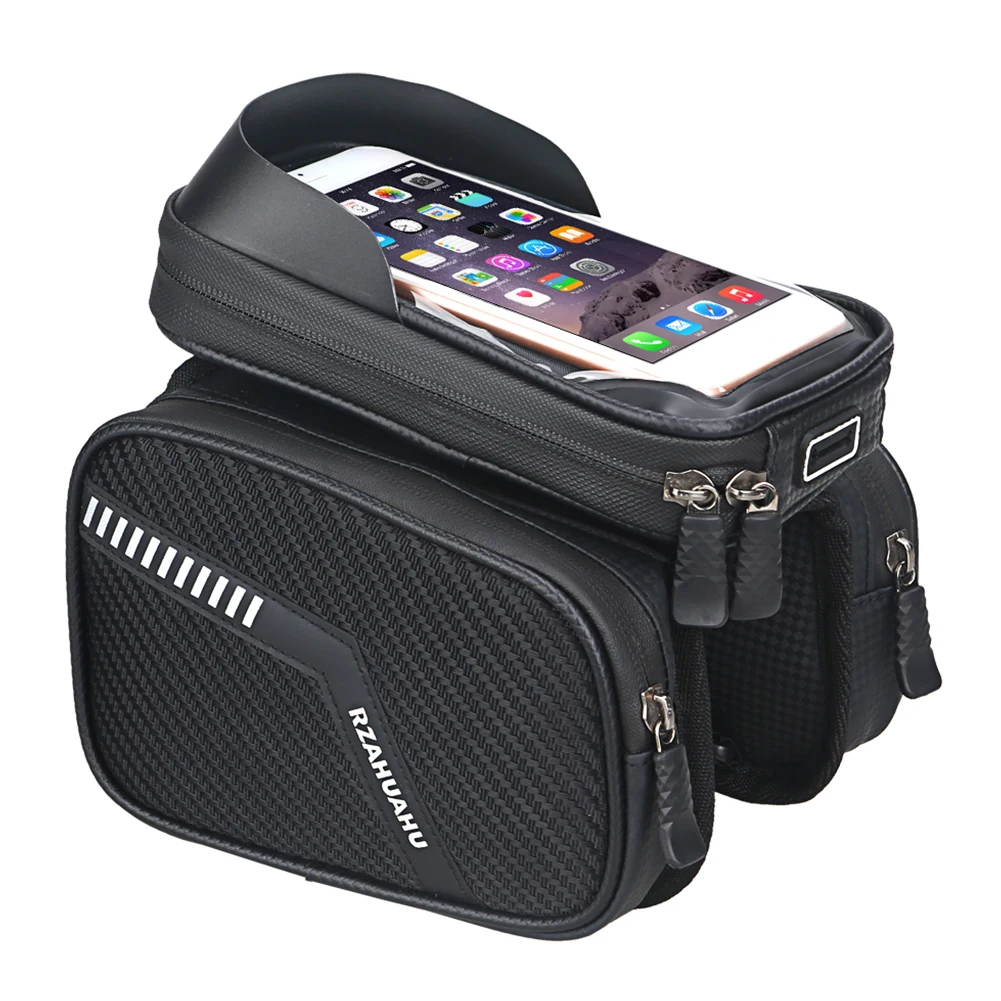 Borsa Da Telaio Per Bici Da 1 Litro Con Custodia Touch Screen – Impermeabile E Riflettente – Per Smartphone Fino A 7 Pollici – Adatta A E-bike, MTB E Gravel