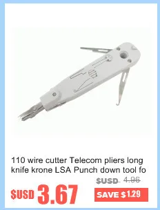 110 кусачки Ножи Телеком плоскогубцы крона LSA Инструмент для заделки для Rj45 Keystone Jack модуль сетевой кабель телефонный патч Панель