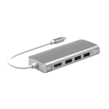

8-In-1 USB C to HDMI Hub USB Port Adapter for Tablet Laptop Desktop Smart Phone