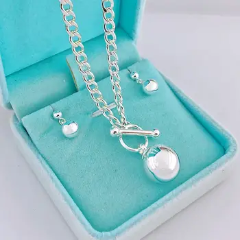 

Trendy Lover heart Necklace for Woman Stainless Steel Necklace with Heart Pendant Luxury Jewelry Brand