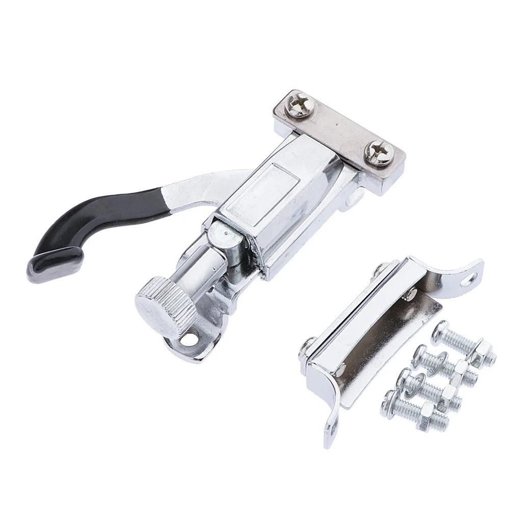 Silver Metal Zinc Alloy Snare Drum Strainer Set Butt End with Screws Advanced-Type