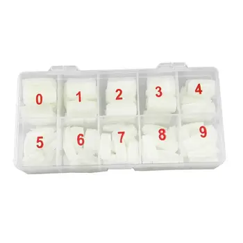 

500Pcs/Set Full Cover Acrylic False Nail Tips Faux Fingernails Manicure DIY Tool