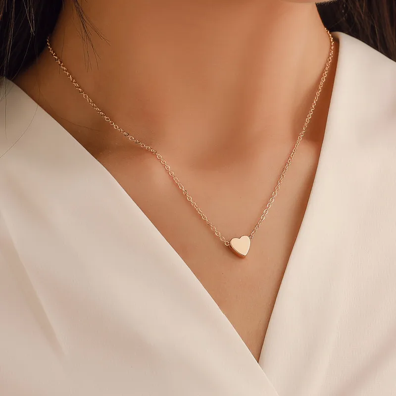 Fashion Trendy Heart Clavicle Pendant 