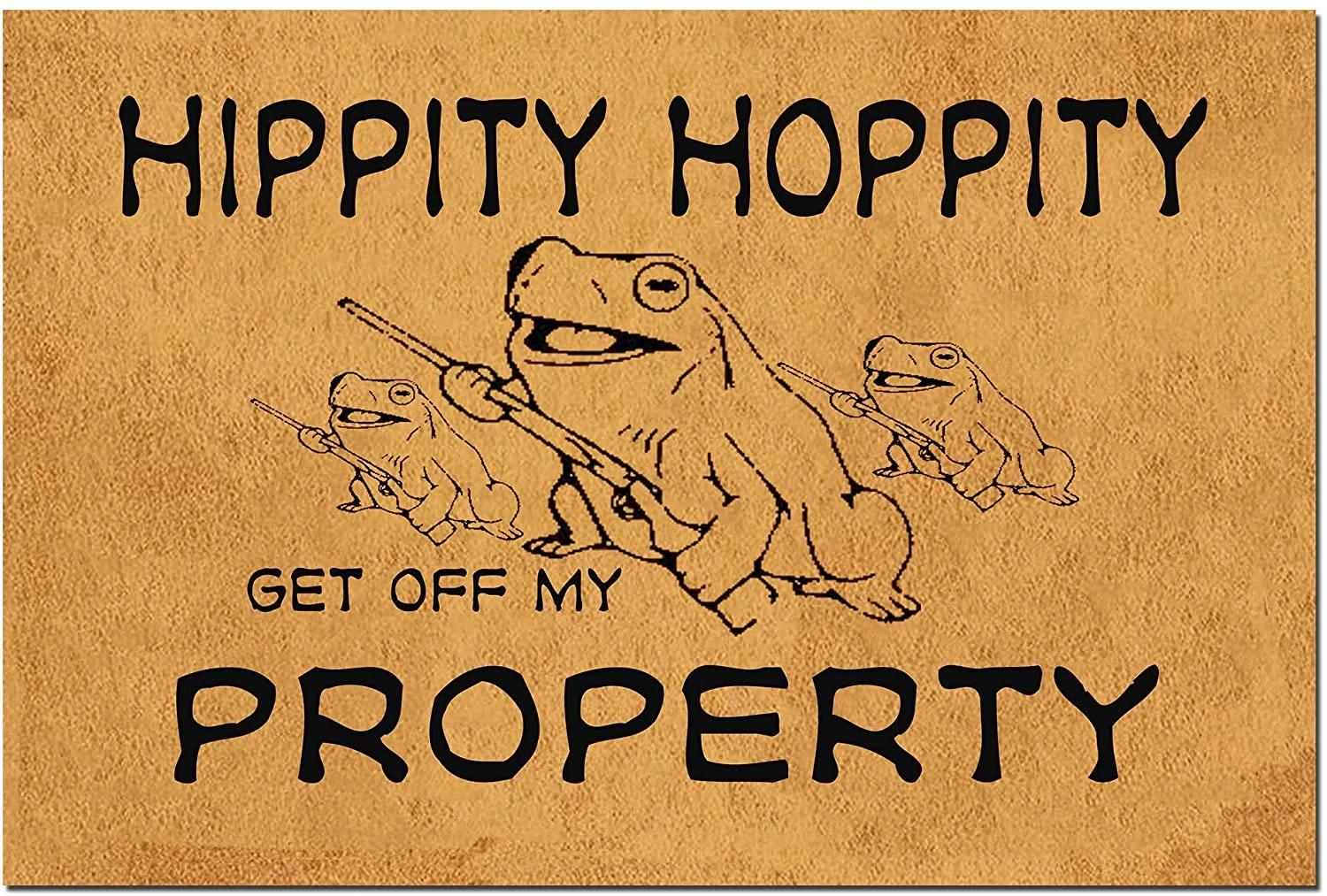 referentie AIDS crisis Funny Doormat With Rubber Back Hippity Hoppity Get Off My Property - Mat -  AliExpress
