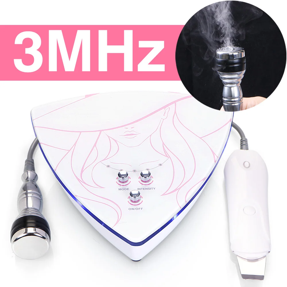 US $112.75 2 I N1 Ultrasonic Ultrasound Scrubber Ski Smoothing Tightening Wrinkle Elimination Dark Spots Cleanse Anti Aging Beauty Machine