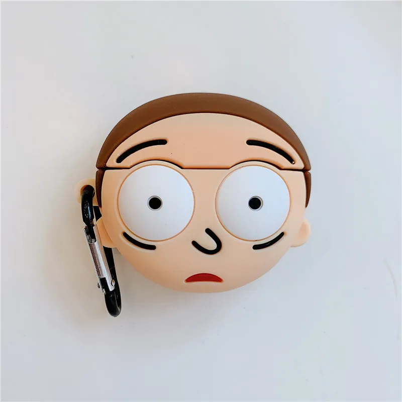 Для airpods 3 мультфильм 3D Рик и Морти чехол для наушников s для airPods pro bluetooth гарнитура чехол для наушников силиконовый чехол с крючком - Цвет: CEA7685BR