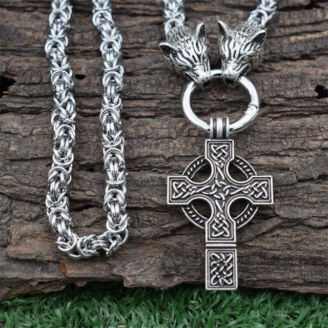 Celtic & Viking Celtic Cross Necklace - CladdaghRings.com