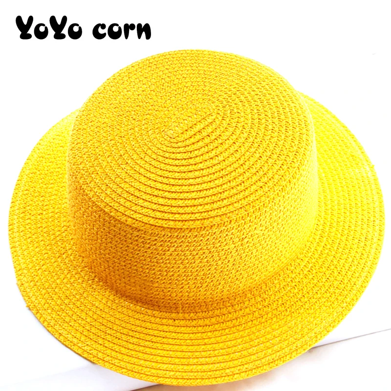 Летняя Панама YOYOCORN складная Солнцезащитная соломенная шляпа от солнца женская