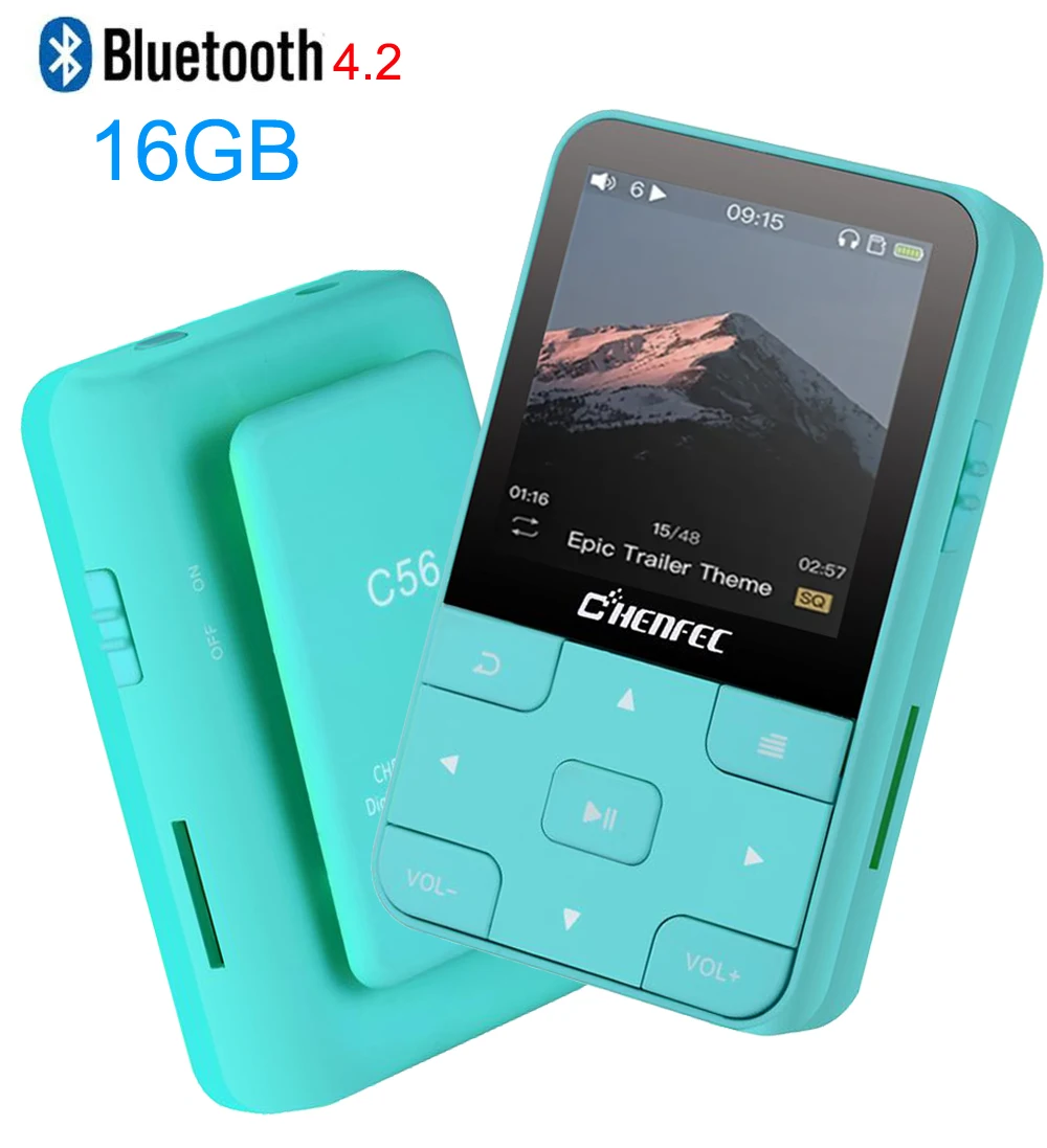 

New Mini Original Clip Bluetooth MP4 Player Lossless Music Player with Pedometer Recorder, FM Radio Support TF Card+Free Armband