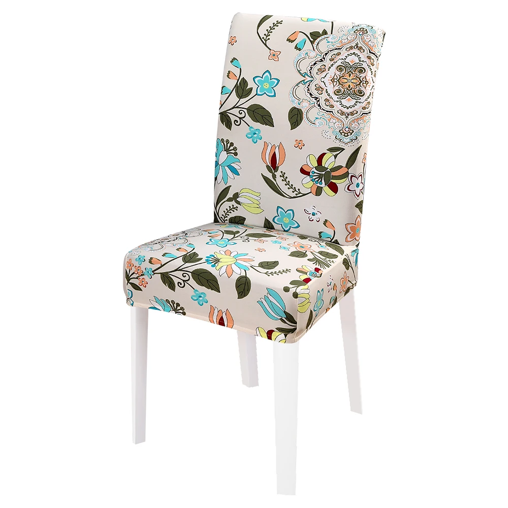 Цветочный принт чехлы на кресла стрейч домашний обеденный Декор сиденье протектор спандекс эластичный универсальный размер многофункциональное кресло чехлы - Цвет: 5