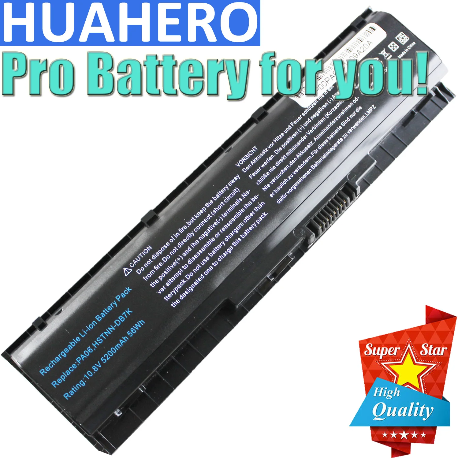 

HUAHERO PA06 Battery For HP Omen 17-w000 17-w200 17-ab000 17t-ab200 HSTNN-DB7K 849571-221 849571-241 849911-850 17t-ab200 Laptop