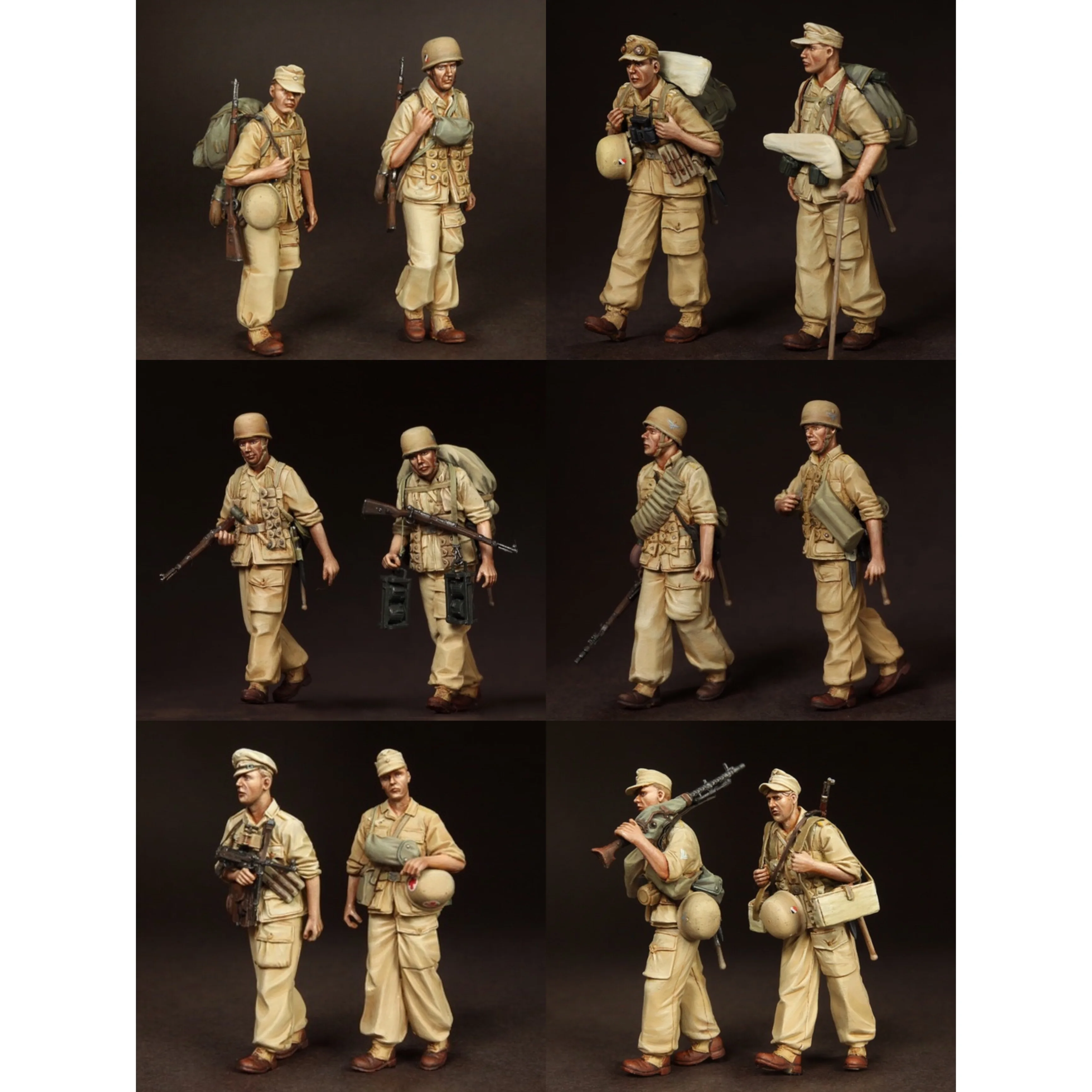 1/35 Resin-Modellfigur GK, Militärthema, 12 Figuren, unmontierter und unbemalter Bausatz