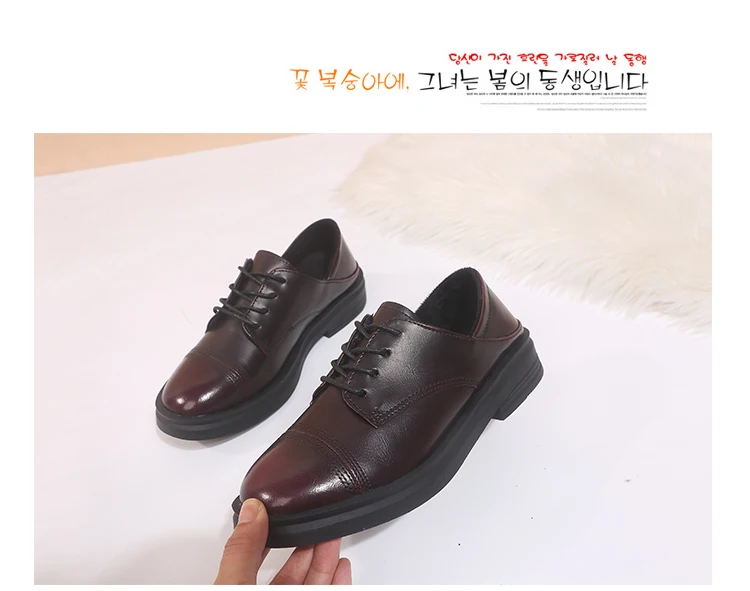 Women Casual Woman Platform Shoes Autumn Oxfords Women's Modis Shallow Mouth Round Toe Flats British Style All-Match Fall