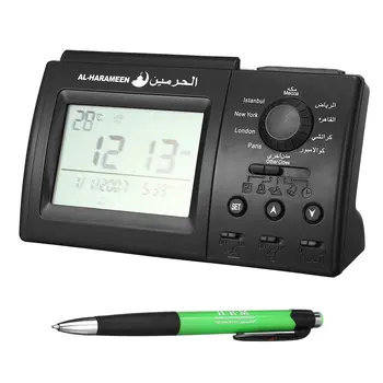 

New Muslim Islamic Digital Praying Alarm Clock Electronic Calendar Temperature Watch Timer Horologe Home Office Decoration Gifts