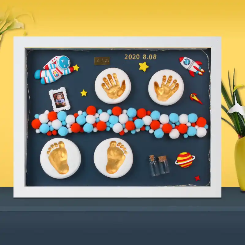 Kit De Tampons Encreurs Pour Empreintes De Bebe Cadre Photo Pieds Et Mains De Bebe Imitations De Nouveau Ne Souvenirs Ensemble De Decoration Aliexpress