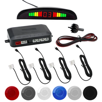 

Car Auto Parktronic LED Parking Sensor Car Parking Radar with 4 Sensors Reverse Backup Monitor Detector System Kits