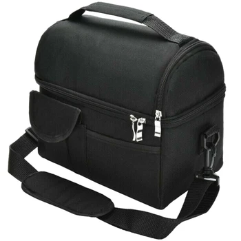 

Leakproof Insulated Reusable Fresh Keeping Oxford Cloth Office Cooler Tote Travel Double Layer Multifunctional Unisex Lunch Bag