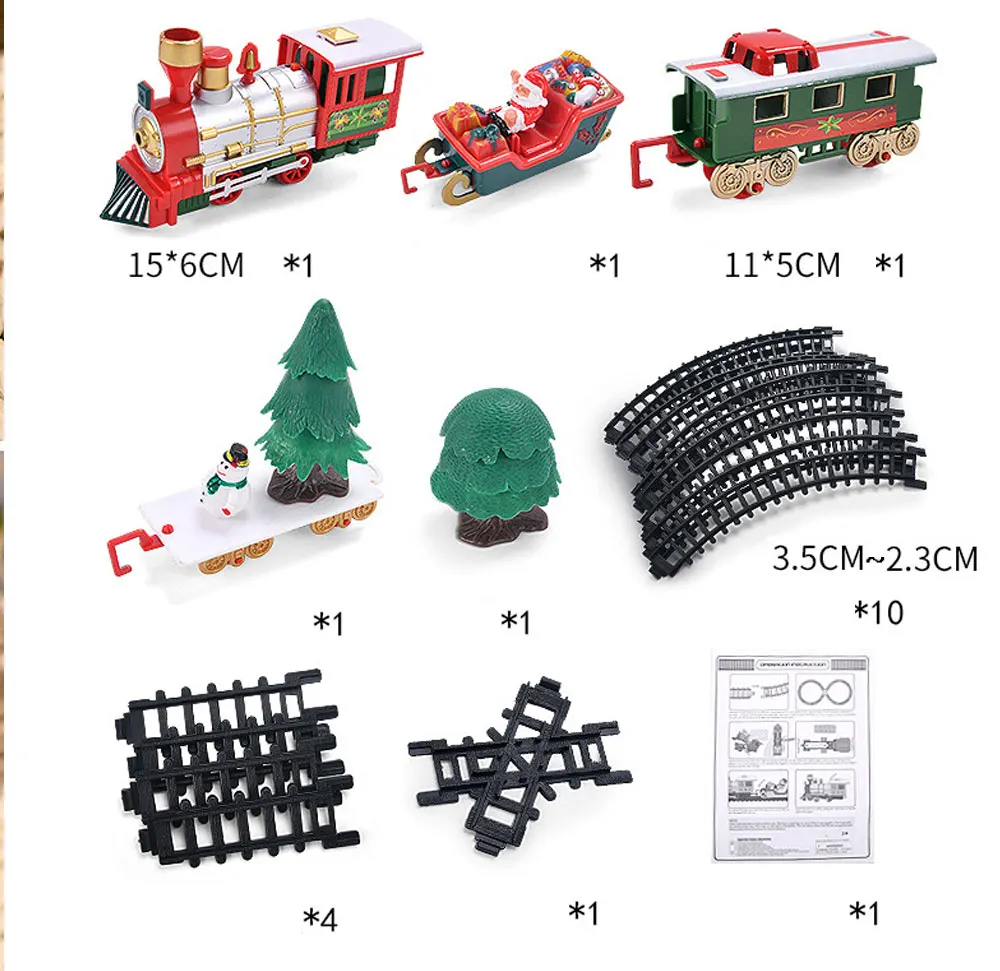 Assemble Railway Transport Electric Rail Car Building Block Track Set Compatible Toy Brick Train Home Interactive Christmas Gift