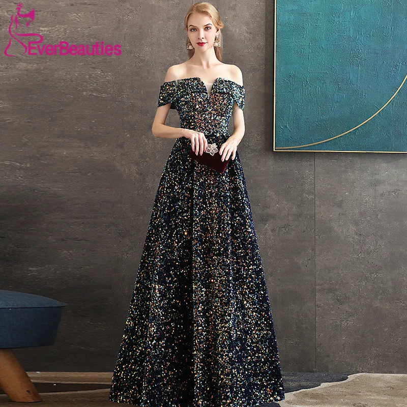 Vestidos De Gala трапециевидные платья для выпускного вечера со стразами длинные с открытыми плечами Vestidos De Fiesta Largos Elegantes De Gala