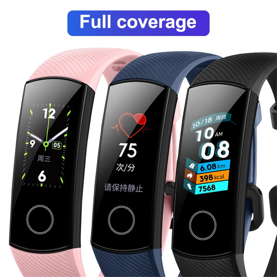 3 шт. защитная Гидрогелевая пленка для Huawei Honor Band 5 4 Pro Защитная не стекло|Защитные