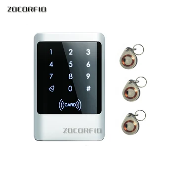 

RFID Touch Keypad Access Control System Kit Door Lock 125KHz EM Card Waterproof Metal Case Luminous For Door Entry