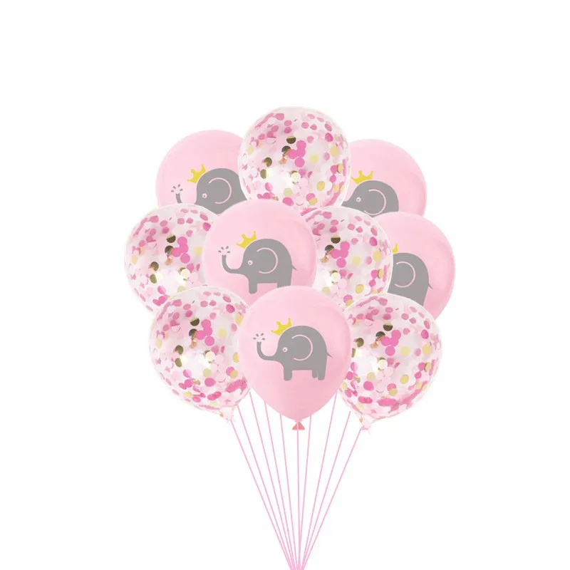 10 шт. 12 дюймов мультфильм слон конфетти латекс воздушный шар День рождения украшение душевой кабины вечерние поставки