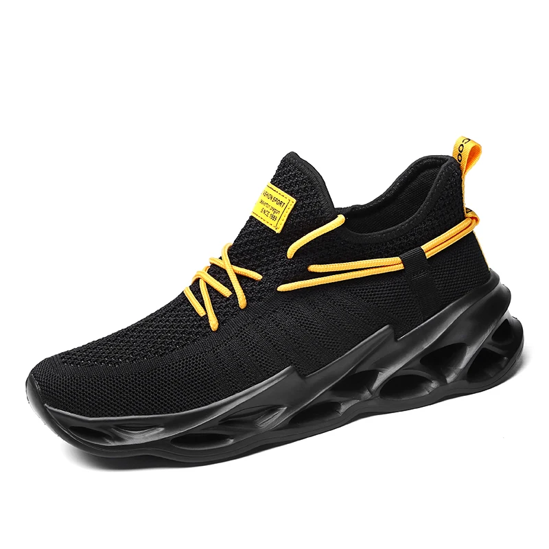 NoEnName_Nul men's lightweight blade running shoes shockproof breathable gym walking high-top shoes-45 | Обувь