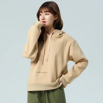 

2020 Women's Cotton Round Neck Long Sleeve Sweatshirt Hooded Sweatshirt