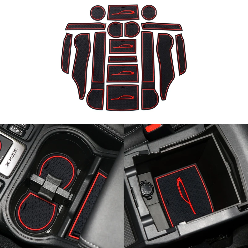 Custom Fit Cup Holder and Door Liner Accessories fits for Subaru Outback 2010 To 2014 12pcs