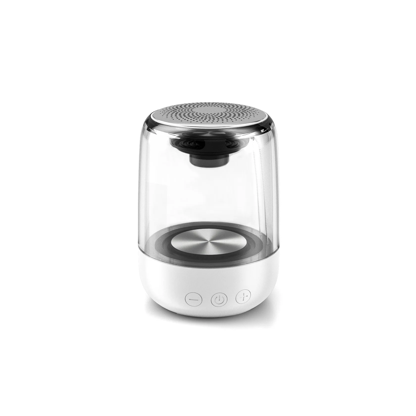 Белый Высокая мощность Bluetooth динамик s мини динамик беспроводной стерео HIFI Soundbox со светодиодный светильник микрофон для смартфонов ПК - Цвет: Белый