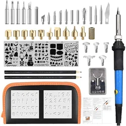 Graveur thermique interne à température réglable 60W, fer à souder électrique, stylo à graver, 110V/220V, outils d'équipement de soudage 