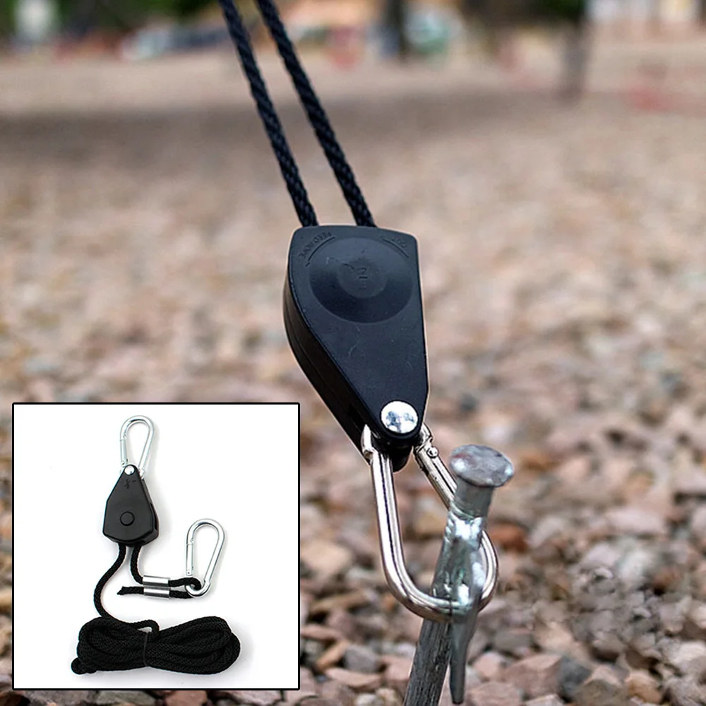 

camping hiking Ropes Quick Knot Tent tarp Strong Wind Rope With Buckle carabiner Tightening Fixings Outdoor Tent Accessories