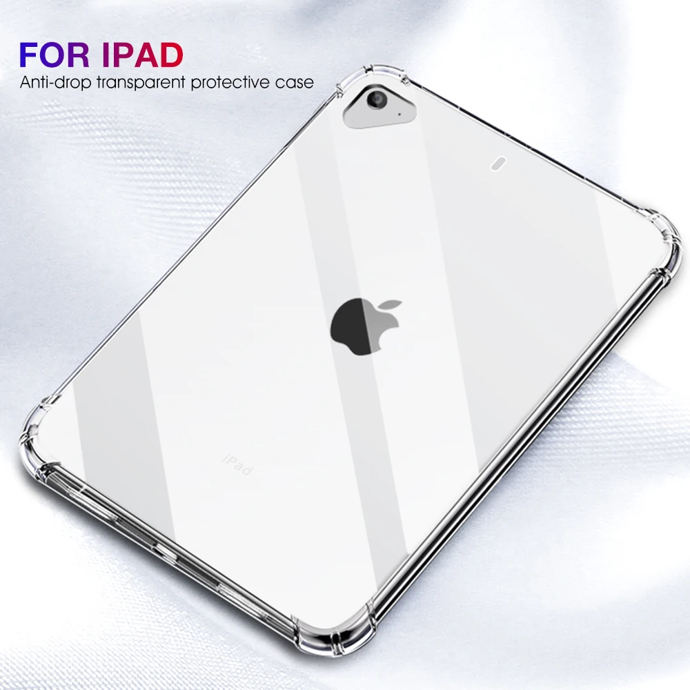

Drop Resistance Transparent Soft Silicon Clear TPU Cover Case For iPad Mini 1 2 3 Case Anti-Drop Protective Cases Coque Funda