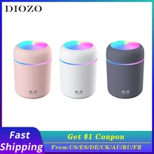 Portable 300ml humidificateur USB ultrasons éblouissement tasse arôme diffuseur Cool brumisateur fabricant humidificateur d'air purificateur avec lumière romantique